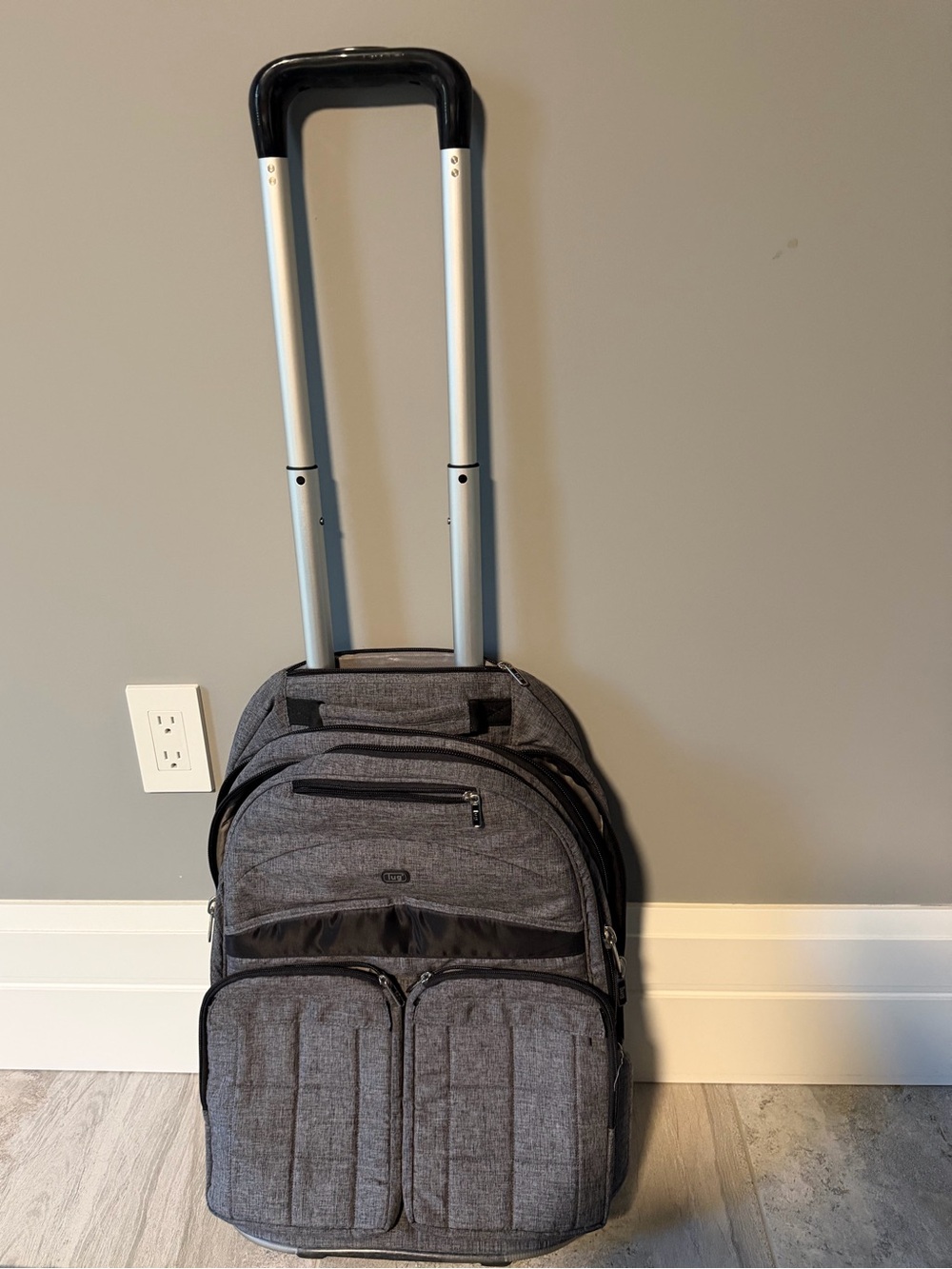 LUG Grey Rolling Travel Bag - Versatile Carry-On. NWOT
